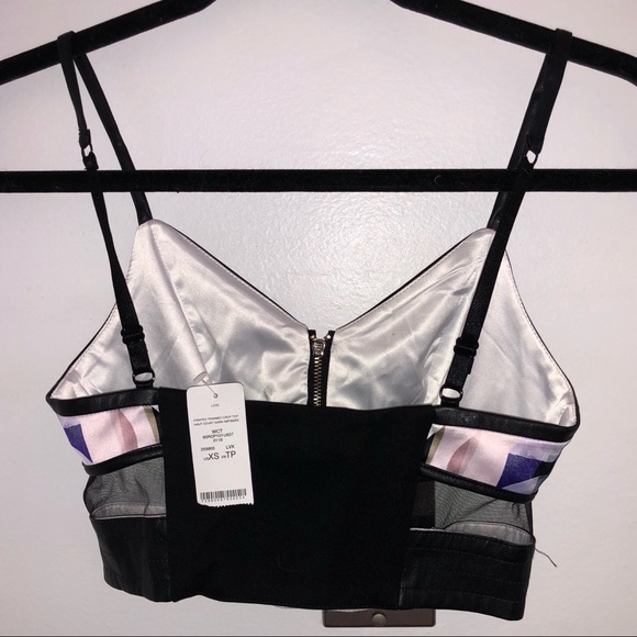 🚫 DONATED 🚫 Bebe Mesh Floral Crop Top - Picture 2 of 3